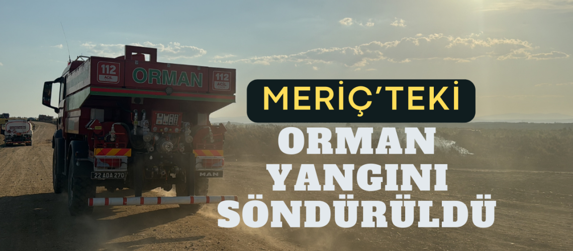 Meriç’teki orman yangını söndürüldü