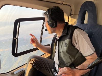 Çanakkale’deki orman yangınını söndürmek için çalışmalar sürüyor