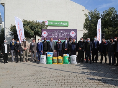 Bursa’da tarlalar tohum desteğiyle yeşeriyor