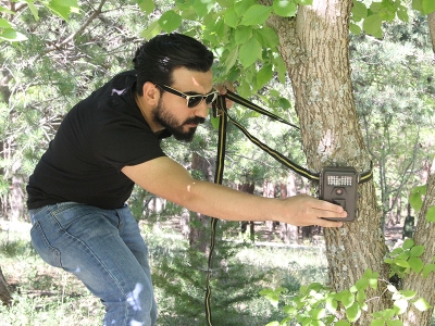 Yaban hayatını fotokapanla görüntüledi