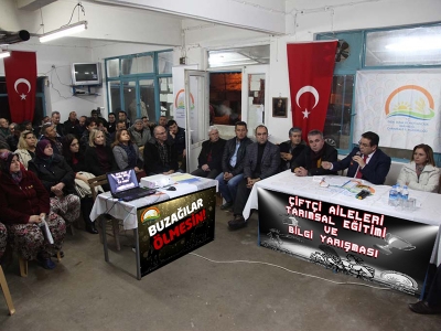 Çiftçilere önce eğitim sonra yarışma