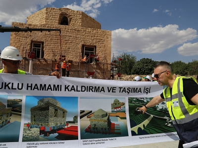 Tarihi Artuklu Hamamı taşınıyor