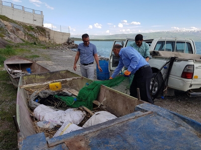 Van'da kefal avlayanlara ceza