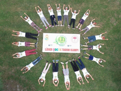 Denizli’nin lider çocukları tarım kampında