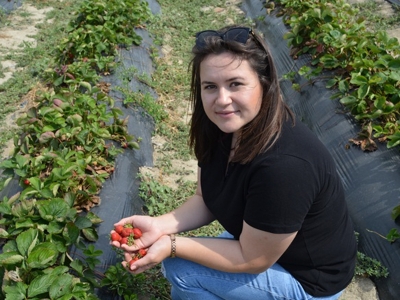 Kadın girişimcinin çilek başarısı