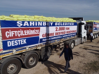 Gaziantep’te çiftçilere gübre desteği