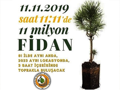 Hedef “11 Milyon Fidan”la rekor