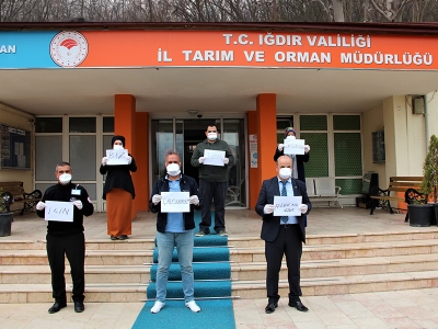 Tarım ve Orman personeli üreticiler için sahada