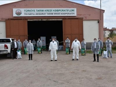 Aksaray’da üreticilere hibe tohumları dağıtıldı