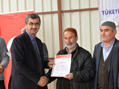 Sır Barajı organik zeytin üreticilerine sertifika