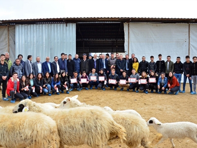 Denizli’de gençler kuzularla buluştu