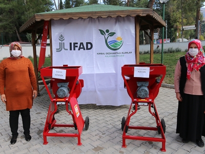 Osmaniyeli besicilere makine desteği