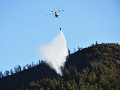 Marmaris’teki orman yangını kontrol altına alındı