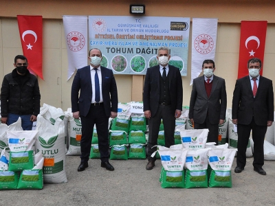 Gümüşhaneli üreticilere yem bitkisi desteği