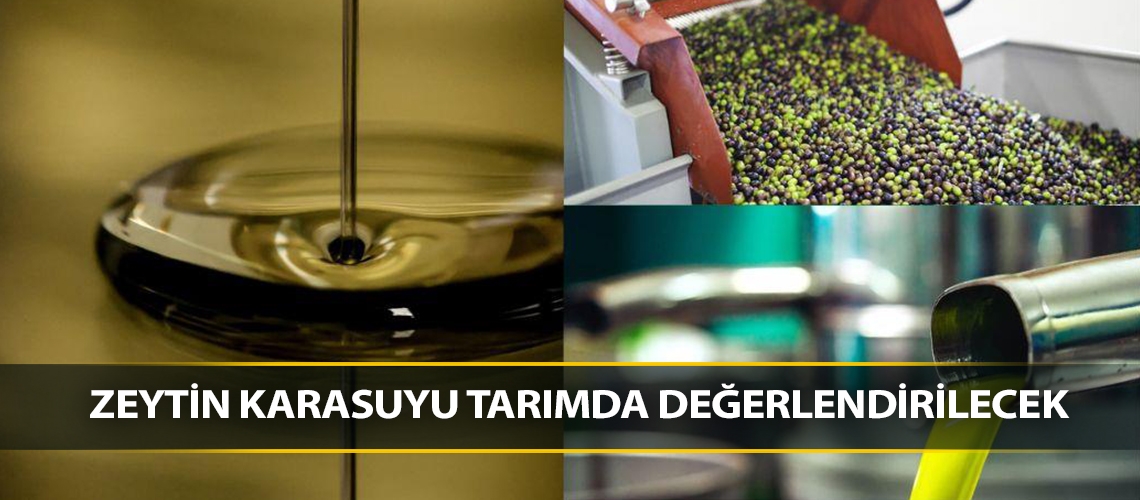 Zeytin karasuyu tarımda değerlendirilecek